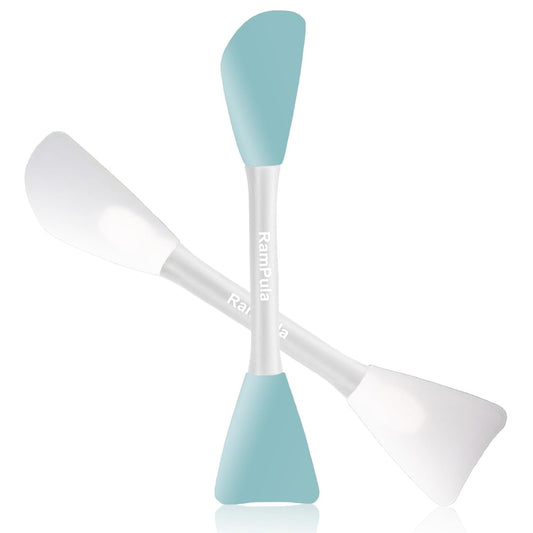 Mask Applicator Silicone Face Brush Face Mud Cream,Clay Mask,DIY,Modeling Mask Brushes DIY Mud Mixing Spatula Double-end Handheld Scoop Skin Care Make up Foundation Gel Cosmetic Tools