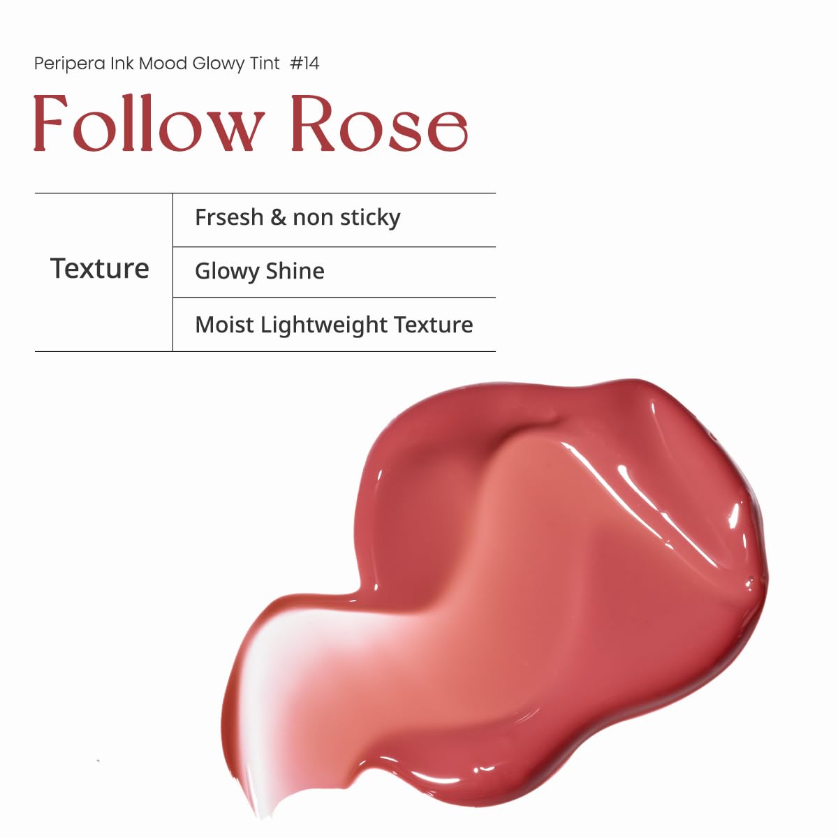 Peripera Ink Mood Glowy Tint (014 FOLLOW ROSE (NEW))