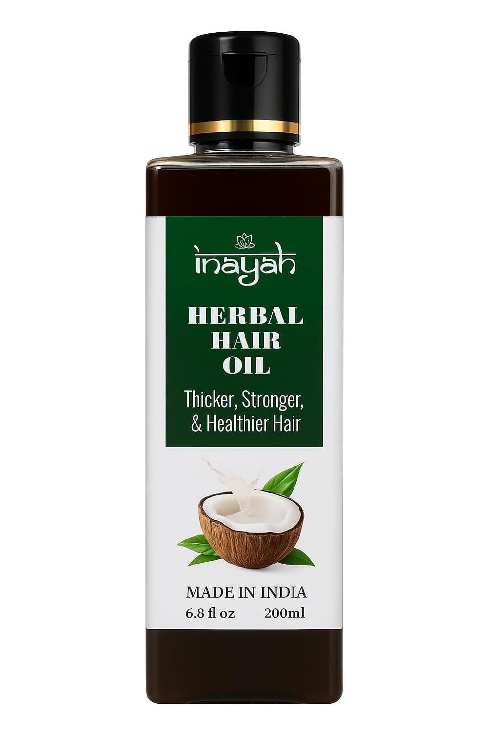 Inayah Ayurvedic Hair Oil for Hair Growth - 200ml | With Coconut Oil, Bhringraj, Amla, Hibiscus & 30+ Natural Herbs | Anti Hair Fall | Hair Regrowth Oil | No Fillers & Paraben Free