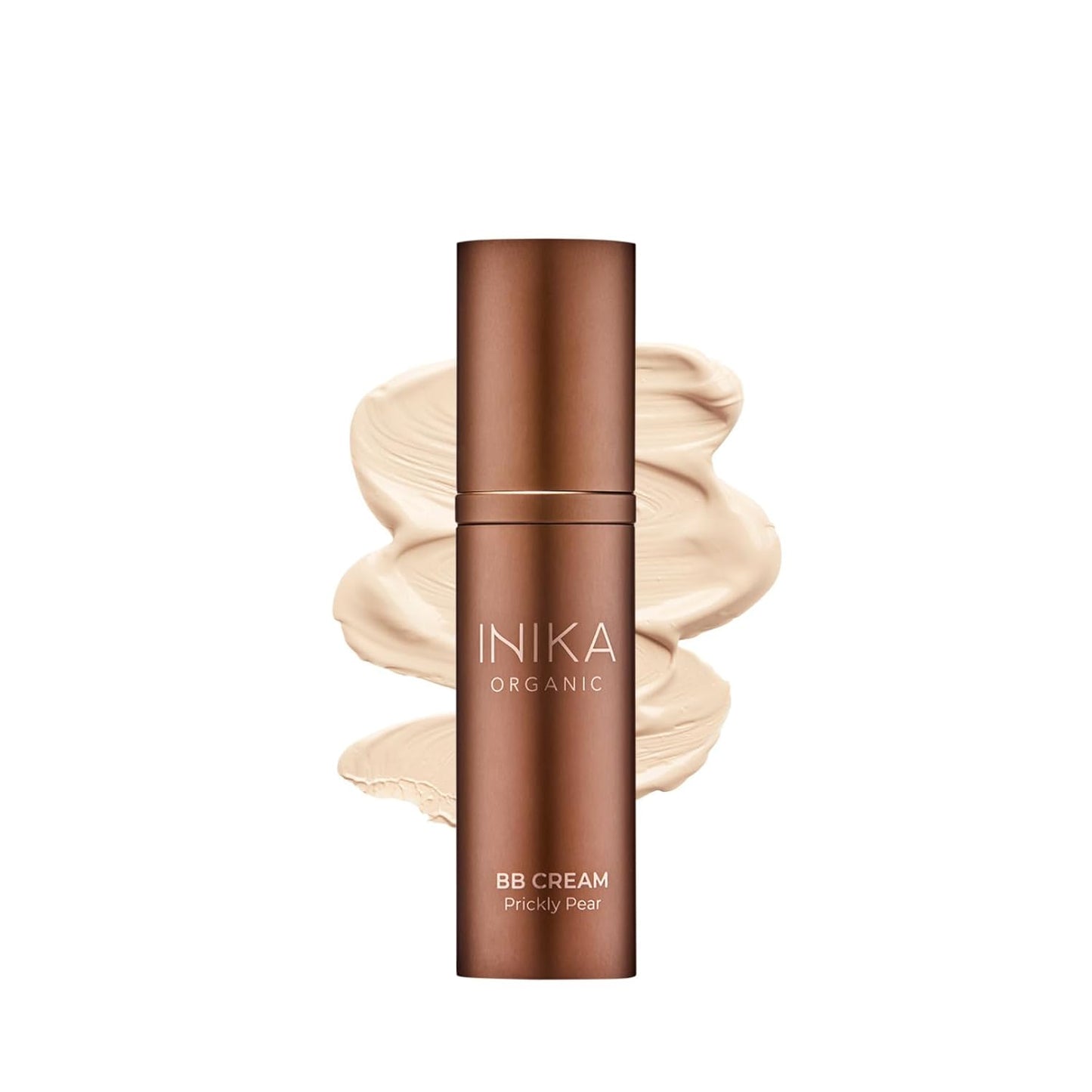 INIKA Organic BB Cream Foundation - Vegan Makeup with Hydrating Prickly Pear, Jojoba, and Pomegranate Seed Oil - Lightweight, Radiant BB Glow for Balanced Skin Tone, Cream 1 fl oz