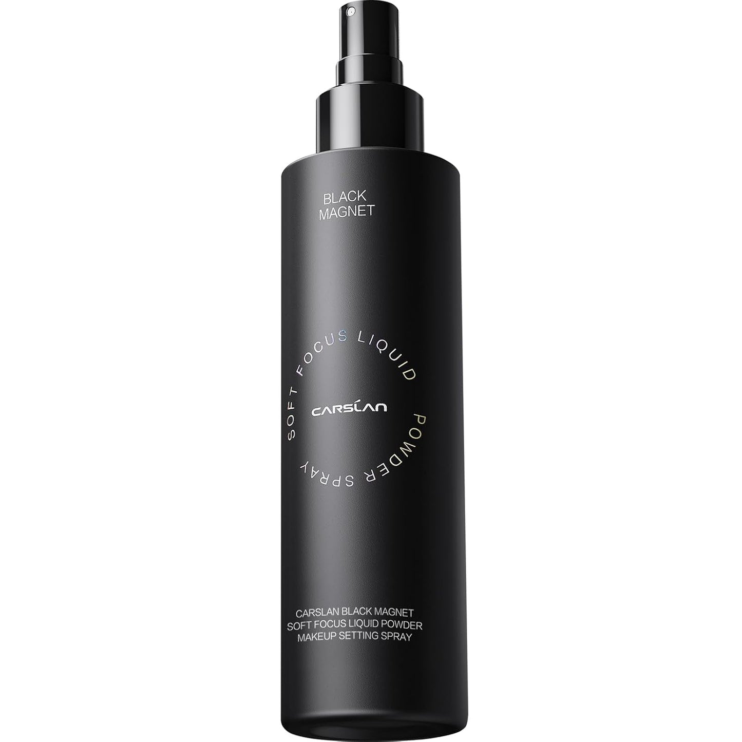 Black Magnet Liquid Powder Makeup Setting Spray, 16H Longlasting Oil Control Lock Face Makeup, Smudgeproof, Waterproof Finishing Spray, 100ml/3.4 Fl Oz
