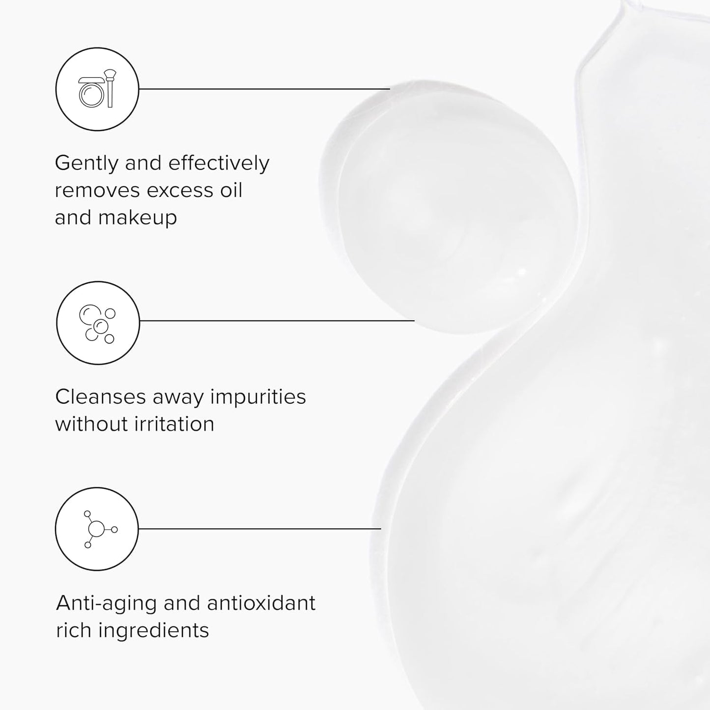 DRMTLGY Essential Facial Cleanser - Gentle Face Cleanser and Face Wash for Women and Men with Anti-Aging Peptides & Hyaluronic Acid. 6.9 fl oz