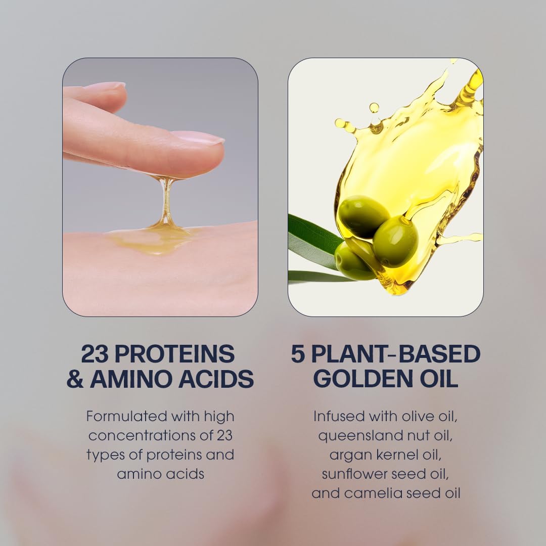 Silk Oil Essence Hair Serum 70ml/2.4fl.oz | Nourishing Hair Oil for Dry, Frizzy, and Damaged Hair | Lightweight Smoothing Serum | Frizz Control and Split End Care | Heat Protection