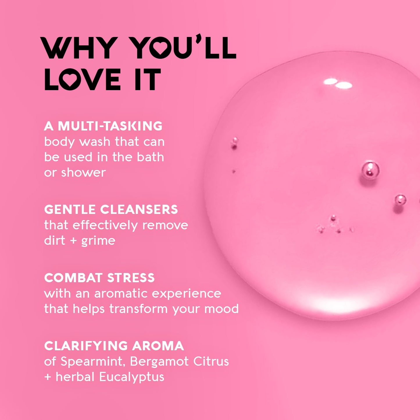 Nature's Beauty Elderberry Eucalyptus Stress Relief Body Wash Multi-Pack - Gentle Bath + Body Cleanser, Restore Skin Made w/Shea Butter, Avocado Oil, and Sweet Almond Oil, 12 fl oz (2 Pack)