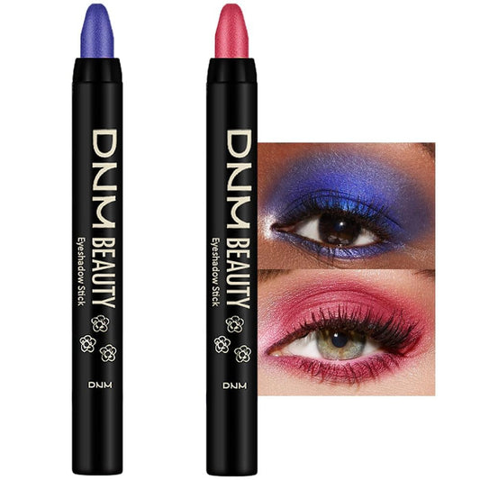 evpct 2Pcs Cream Eyeshadow Sticks Set for Eyes Waterproof, Blue Shimmer & Red Shimmer Matte Eye shadow Stick Pencil Pen Bulk sombras en crema para ojos 32+35