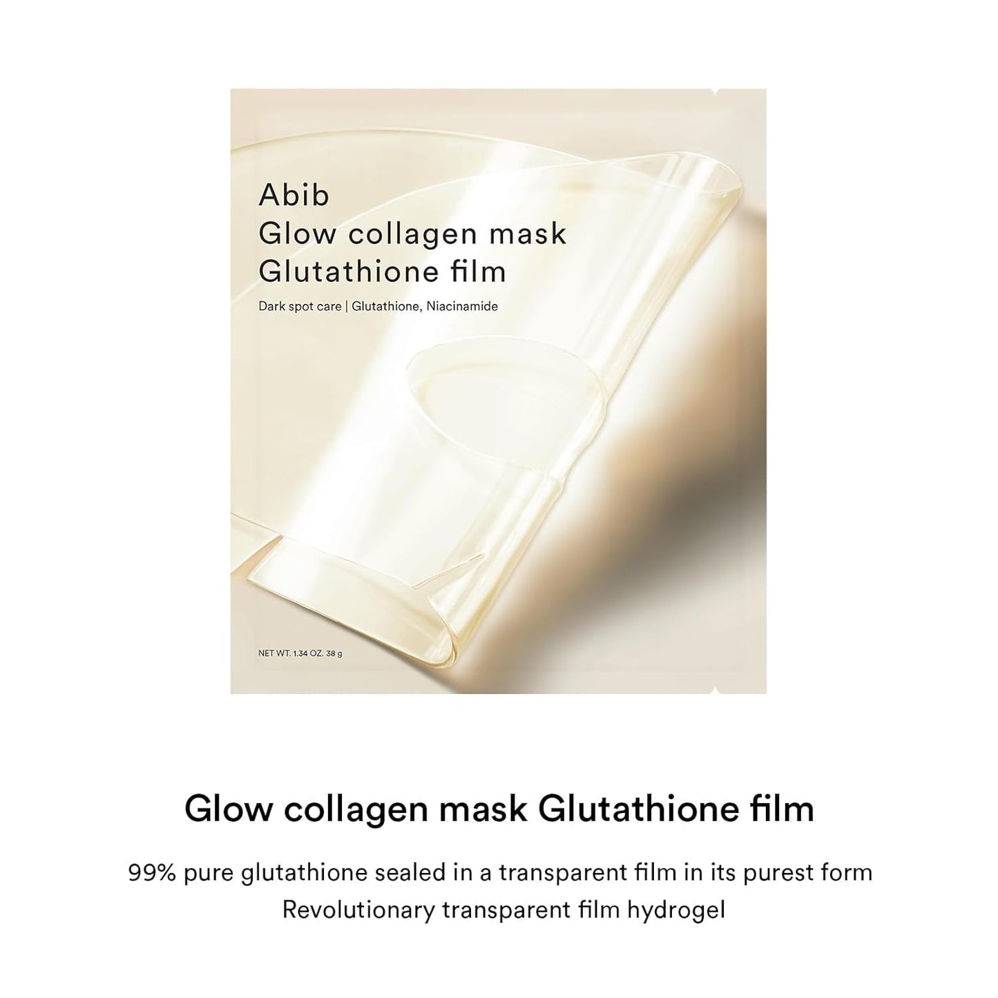 Abib Glow Collagen Mask Glutathione Film 4 Sheets