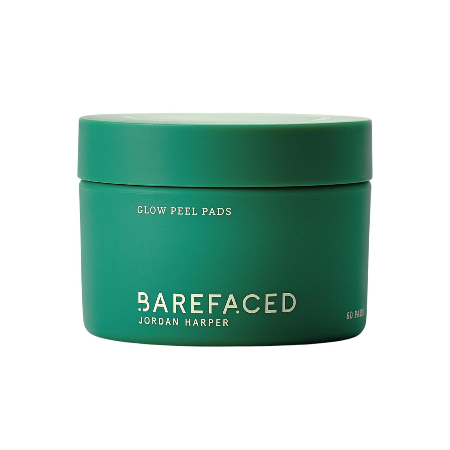 Barefaced Glow Peel Pads (60 Count) - Deep Exfoliating Face & Body Pads with 15% Glycolic Acid, Squalane & Vitamin E - Smooths Texture, Reduces Breakouts & Fine Lines