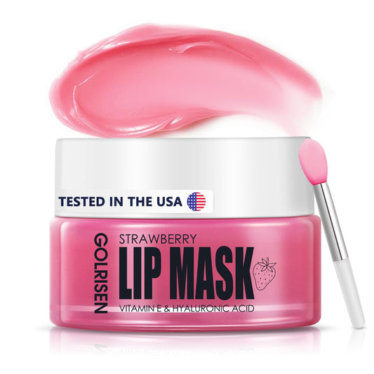 Lip Mask Hydrating - Plump & Repair Dry Lips | Lip Mask Overnight - Infused with Hyaluronic Acid & Vitamin E | Lip Sleeping Mask - Wake Up to Soft, Smooth Lips, 0.7 oz