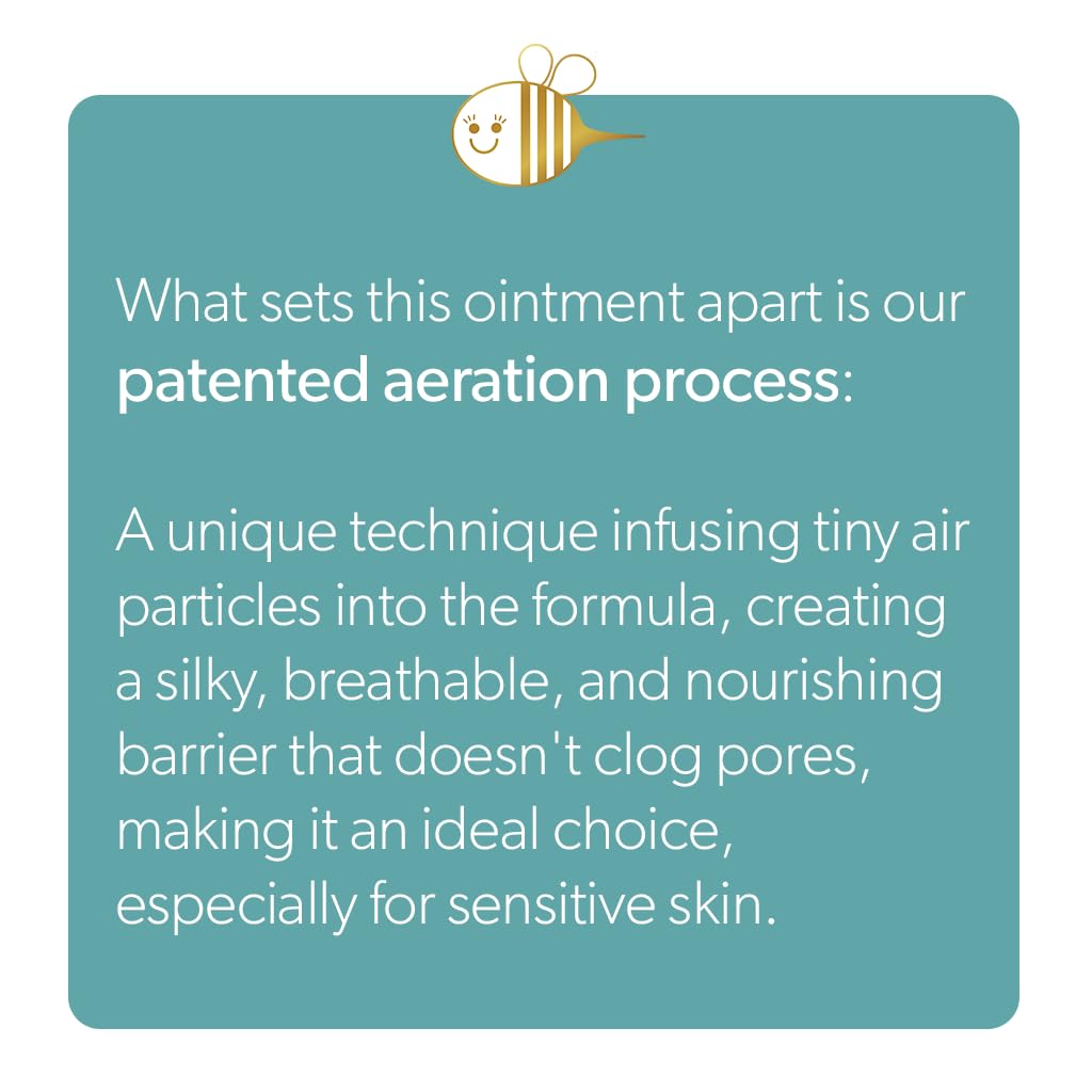 Waxelene Original Aerated Lip Balm Tin, Best Lip Balm Ever Organic Calming Multipurpose Ointment Baby Eczema Dry Sensitive Skin Body Face Moisturizer