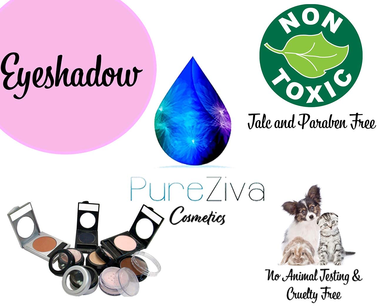 Mink Matte Beige Taupe Pressed Powder Single Vegan Eyeshadow; Talc, Paraben & Cruelty Free