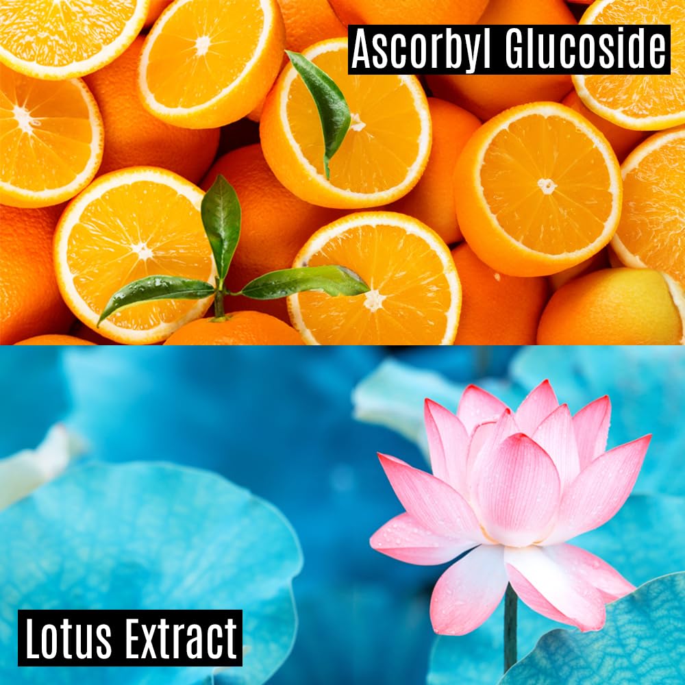 Amino Brightening & Clearing Facial Sheet Mask | Vitamin C, Lotus Extract for Acne Scars, Hyperpigmentation, Dark Spots, Even Skin Tone (5 Sheets)