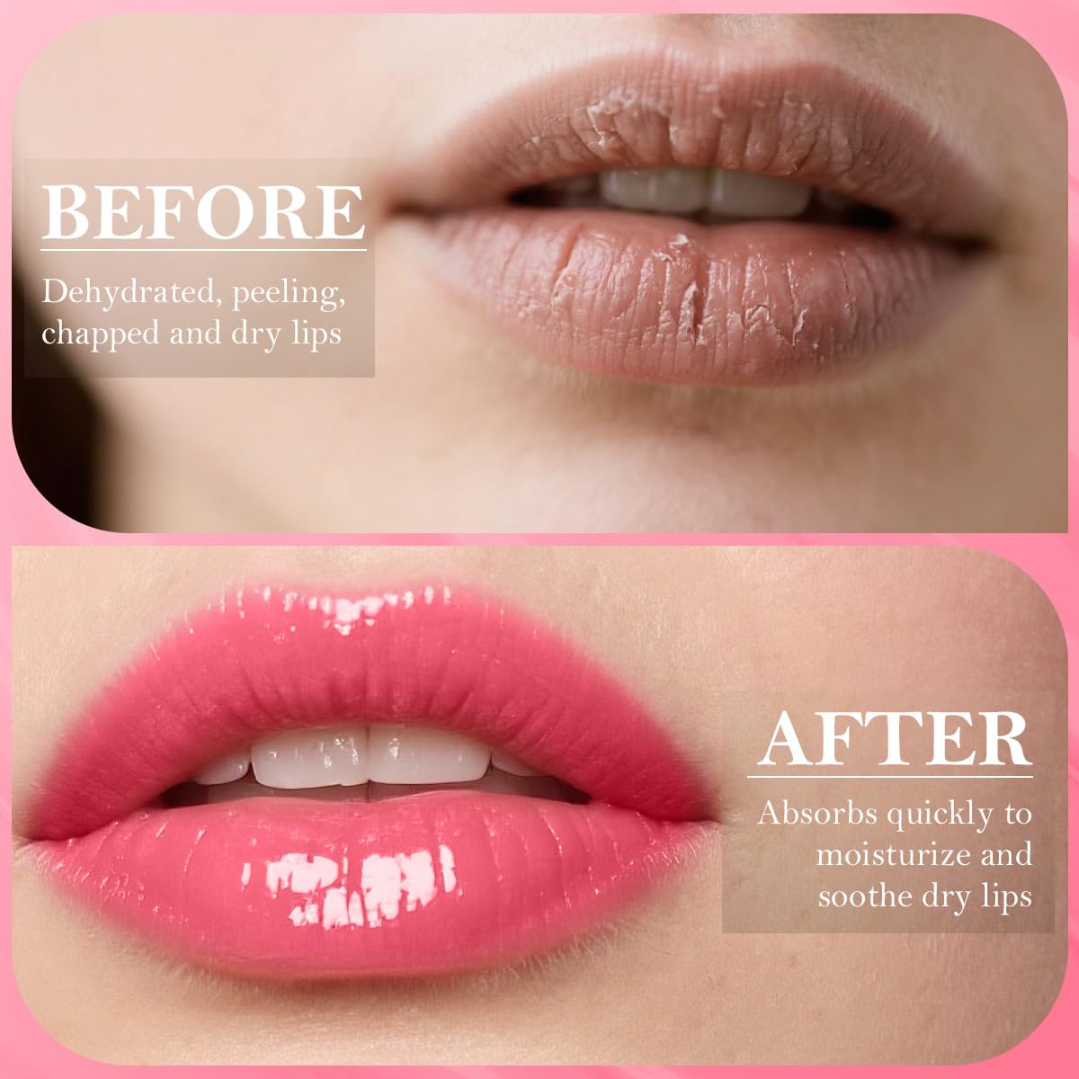 Summer Lip Butter Balm, Moisture and Hydration Lip Gloss, Long-lasting Hydrating Non-Sticky Lip Balm, Soften Dry Lips Lip Care (#Pink Guava, 1Pcs)