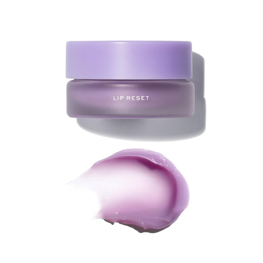 MAKE Beauty Lip Reset Overnight Lip Mask. Nourishing, Hydrating Lip Treatment for Dry, Flaky Lips. Plumps, Softens, and Smooths. Violet Vapor Flavor