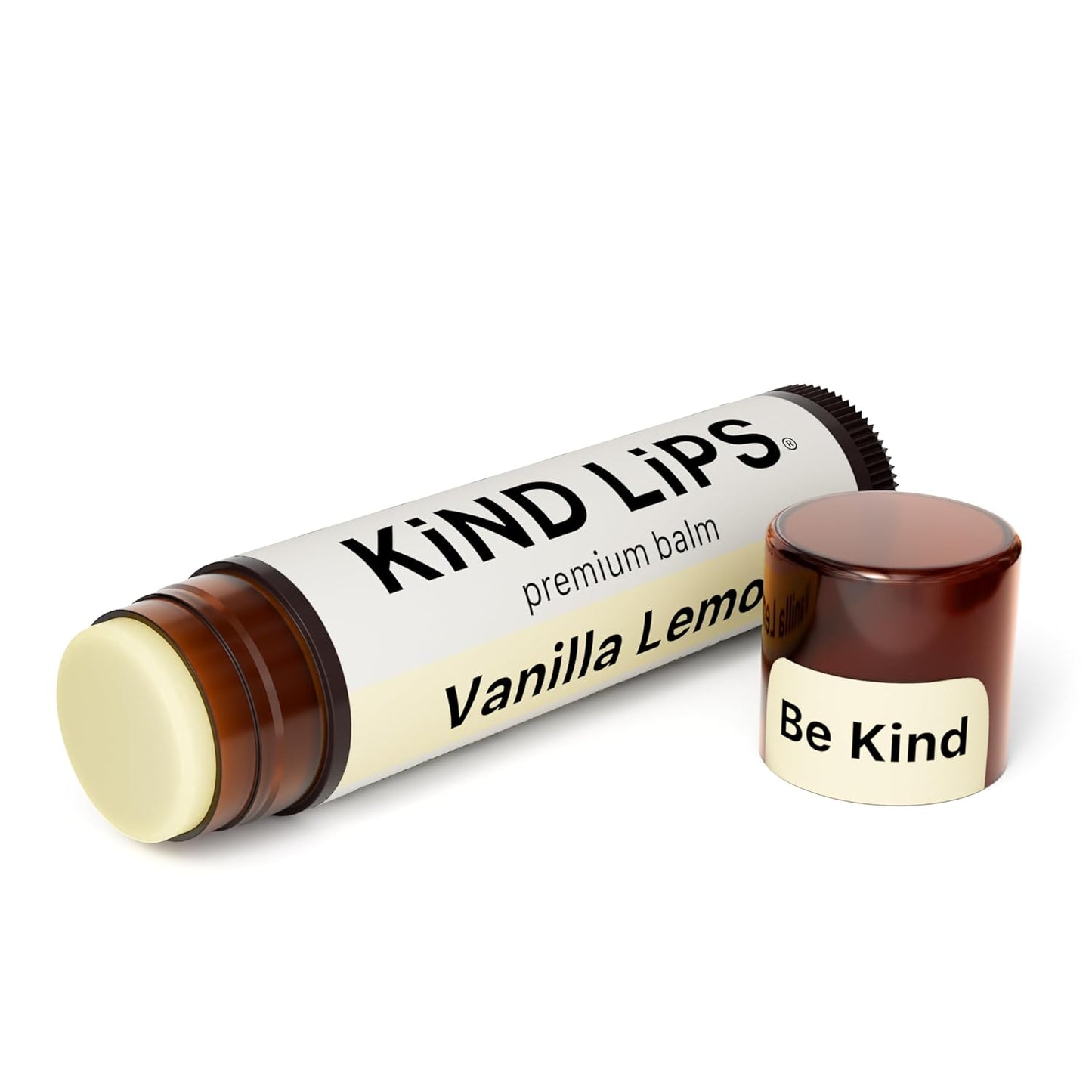 Kind Lips Vanilla Lemon Lip Balm 3-Pack - USDA Organic, Natural Chapstick Alternative for Dry Lips | Gluten-Free, Cruelty-Free