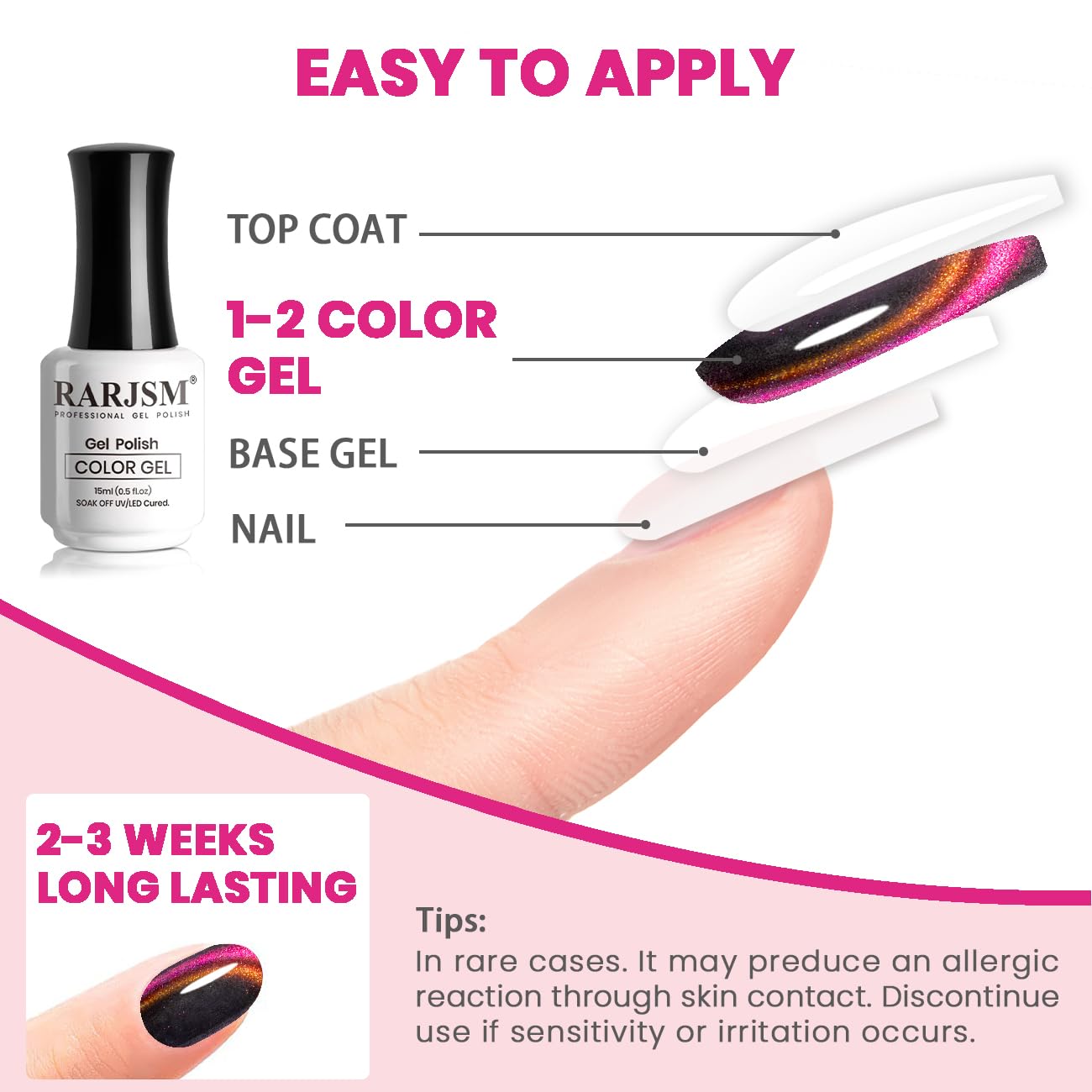 RARJSM Cat Eye Gel Nail Polish Orange to Purple Glitter Velvet Cateye Gel Polish with Magnet Stick Reflective Chameleon Shimmer UV LED Curing Requires Soak Off for Home Salon Nail Art Manicure 15ml