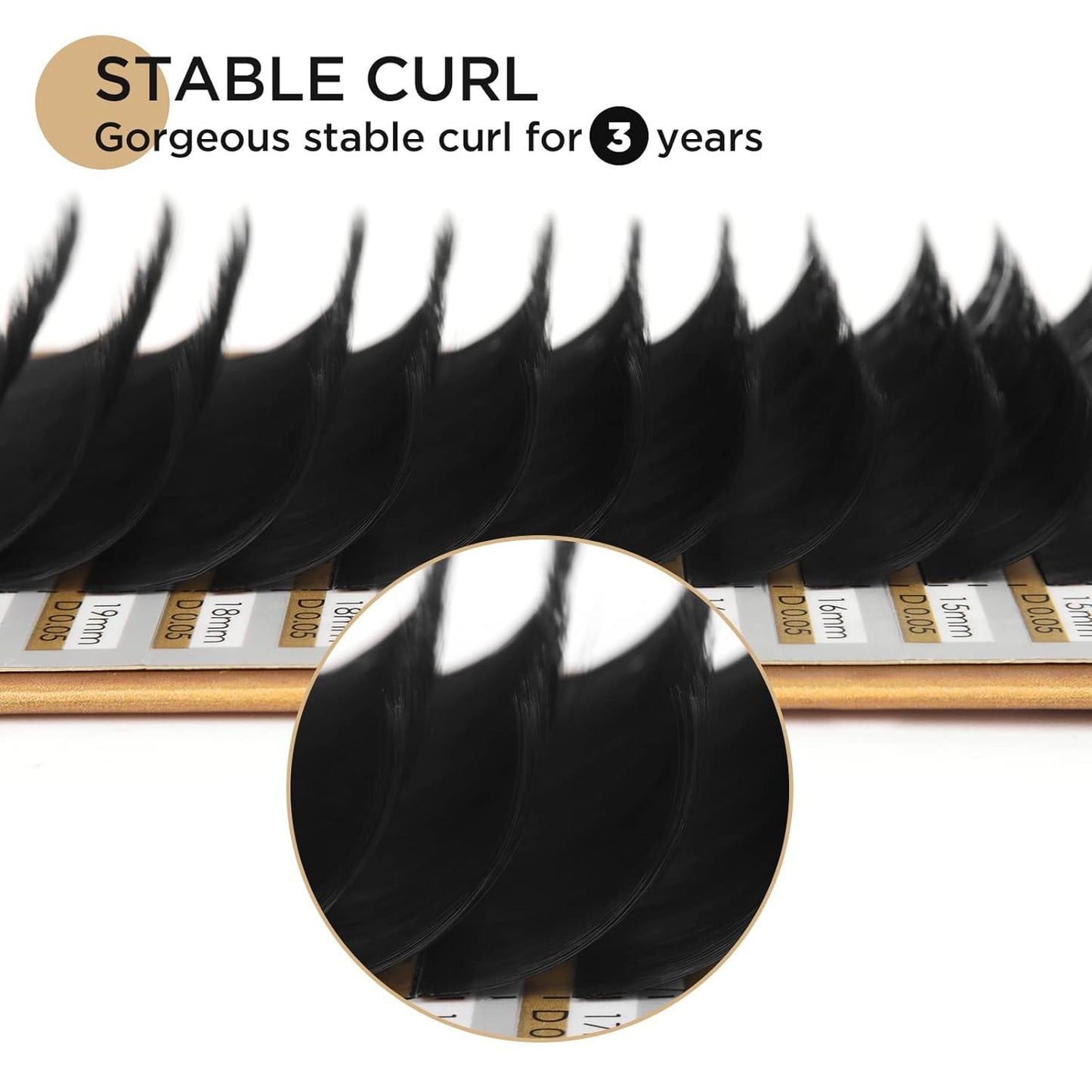 LASHVIEW Faux Eyelash Extensions Volume Fan for Professional Salon UseThickness 0.05mm Soft D Curl Length 8-15mm mixed Semi-Permanent Individual Silk Lashes