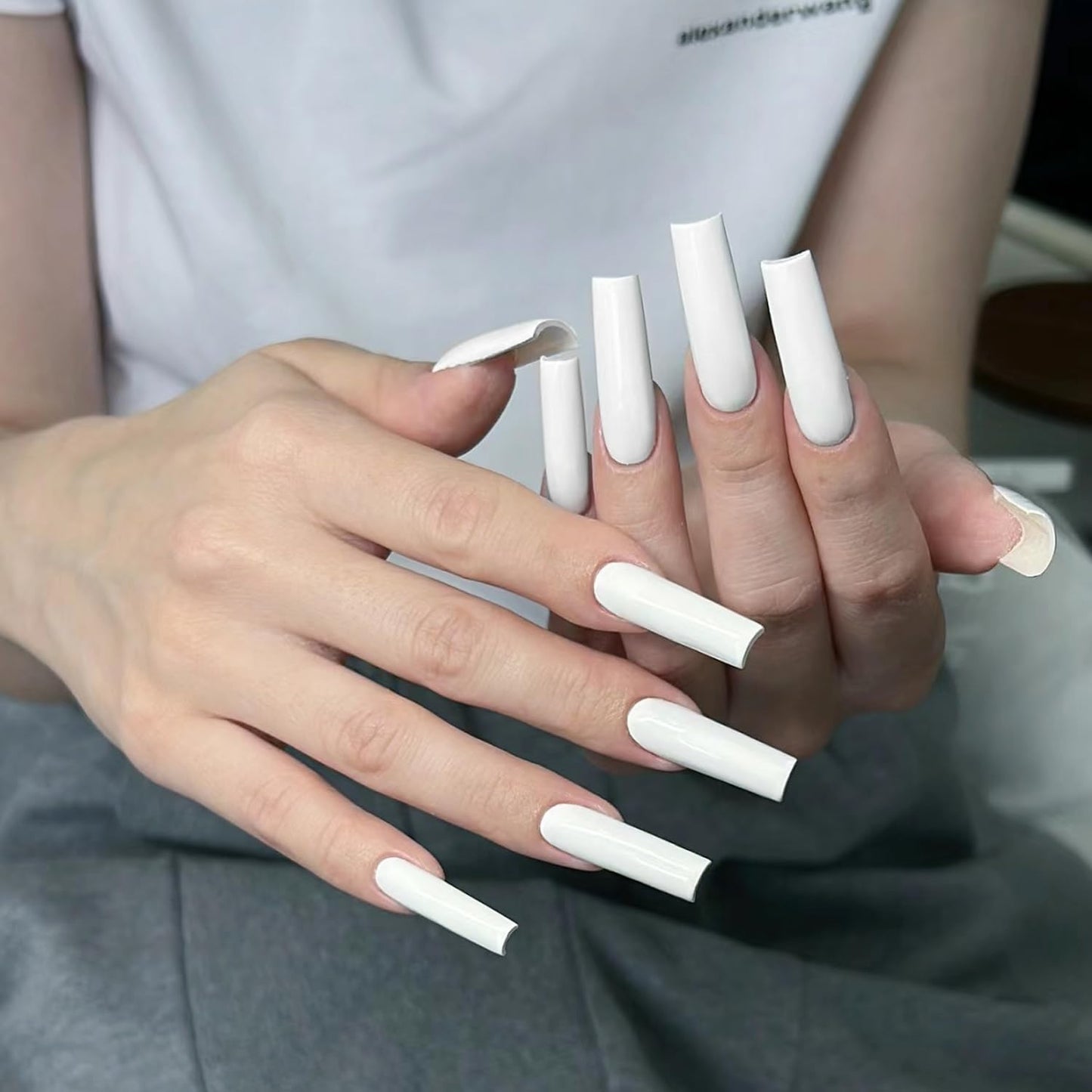 Major Dijit Quick Dry Nail Polish 12ml/0.41fl oz White Regular Lacquer Fast Drying & Long Lasting Polish Art Effect for Salon