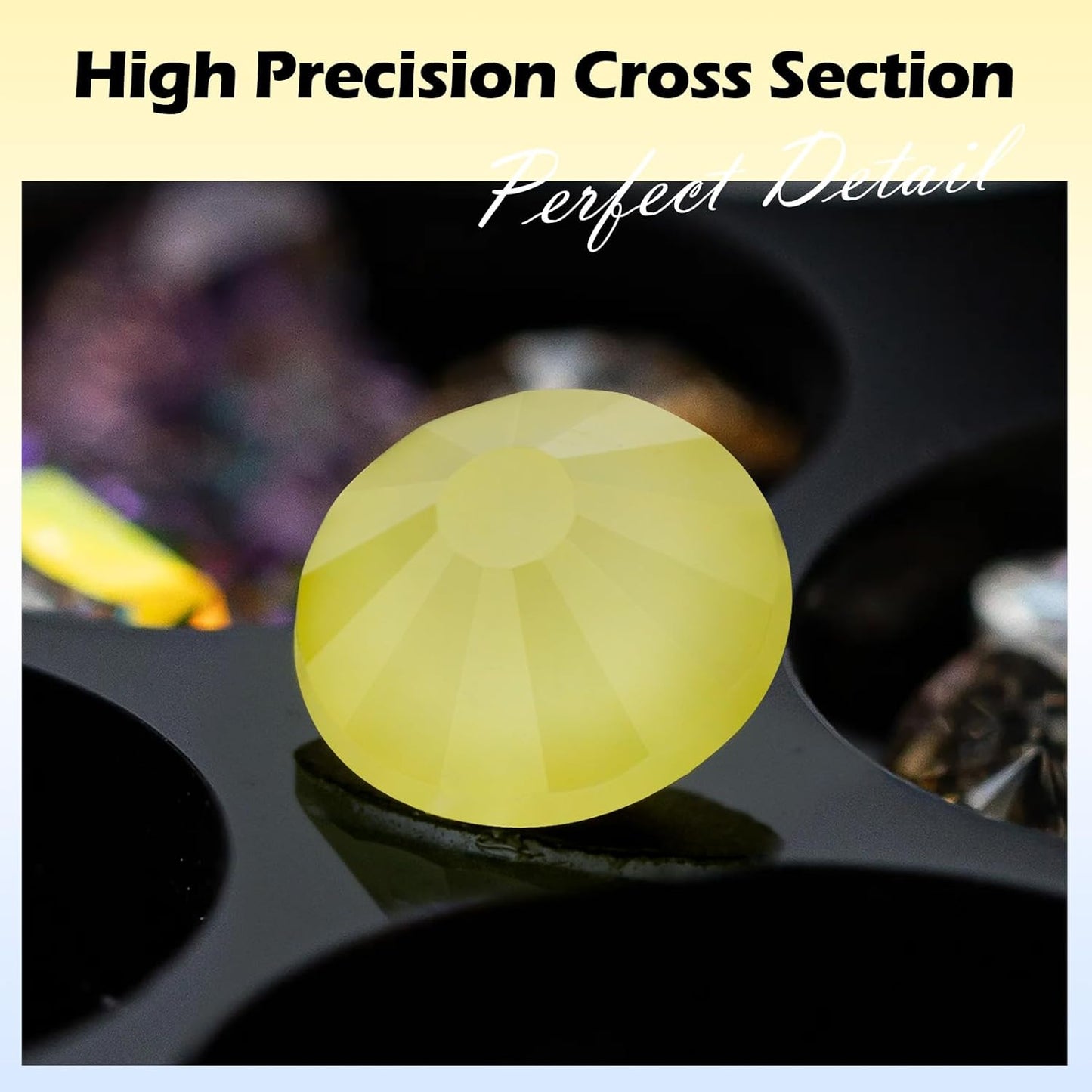 Mocha Citrine Flatback Rhinestones, Glass Rhinestones for Nail Art and Craft, Glue Fix, Loose Crystal Gemstones(Mocha Citrine, SS30, 288pcs, 6.4-6.6mm)