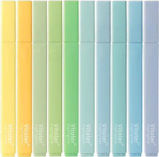 Highlighters,10Pcs Bible Highlighters,Chisel Tip Office Accessories for Journaling Planner Notes School Supplies