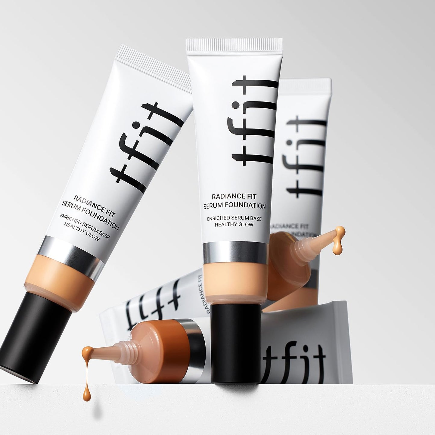 TFIT Radiance Fit Serum Foundation - Flawless Coverage, Dewy finish, Long-lasting Waterproof and sweatproof,Lightweight,Creamy Natural,1.05 Oz. (N09 Chestnut, 1.05 Oz.)