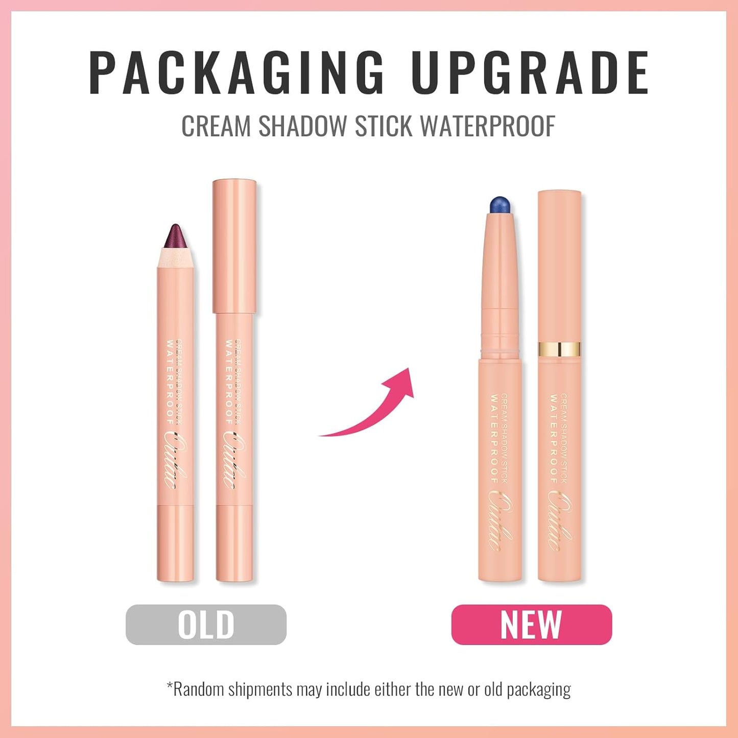 Oulac Waterproof Eye Shadow Stick Smooth and Long Lasting, Shimmering Glitter Finish, Blendable Eyes Makeup, Vegan & Cruelty-Free 3.8g, 17 Hollywood Dream