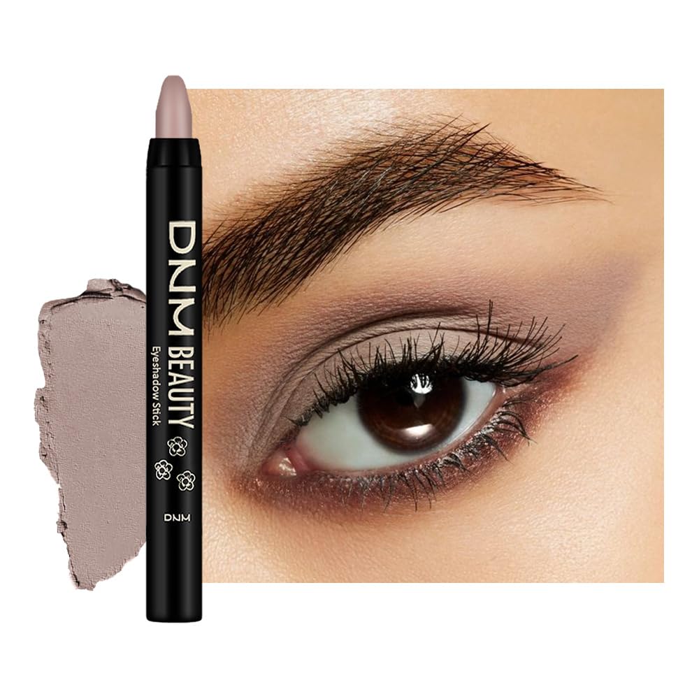 Light Taupe Matte Cream Eye Shadow Stick Makeup for Women, Taupe Matte Eyeliner Pencil Eyeshadow Brightener Stick for Eyes, Waterproof Eyeshadow Applicator Blendable sombras para ojos 80#