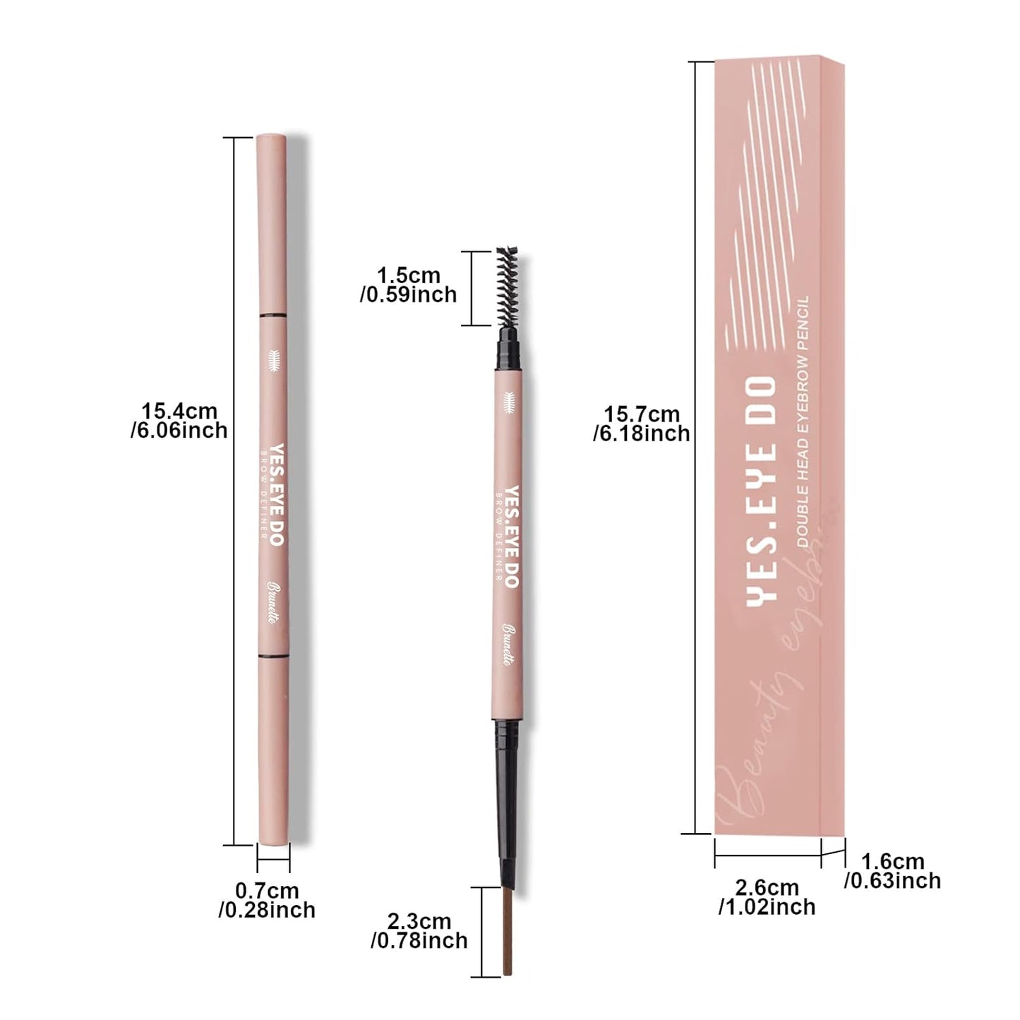 Light Grey Eyebrow Pencil for Older Women Soft, Light Gray Eyebrow Pencil for Grey Hair, Ultra Fine Gray Brow Pen with hair like strokes, Long-lasting, Waterproof, Mist, YES.EYE DO