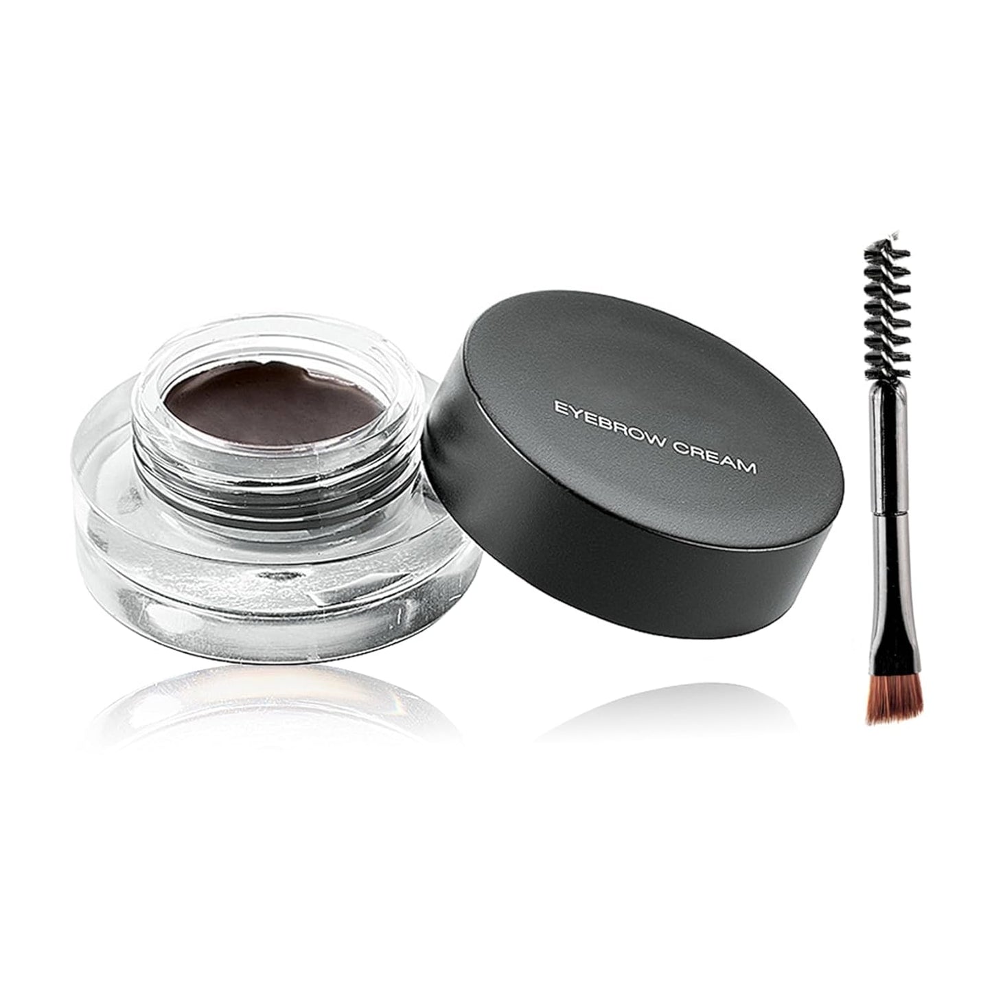 Eyebrow Pomade Cream,Brow Pomade Gel Naturally Long Lasting Waterproof,Delicate and Smooth Eye Brow Makeup Cosmetics with Eyebrow Brush - Walnut