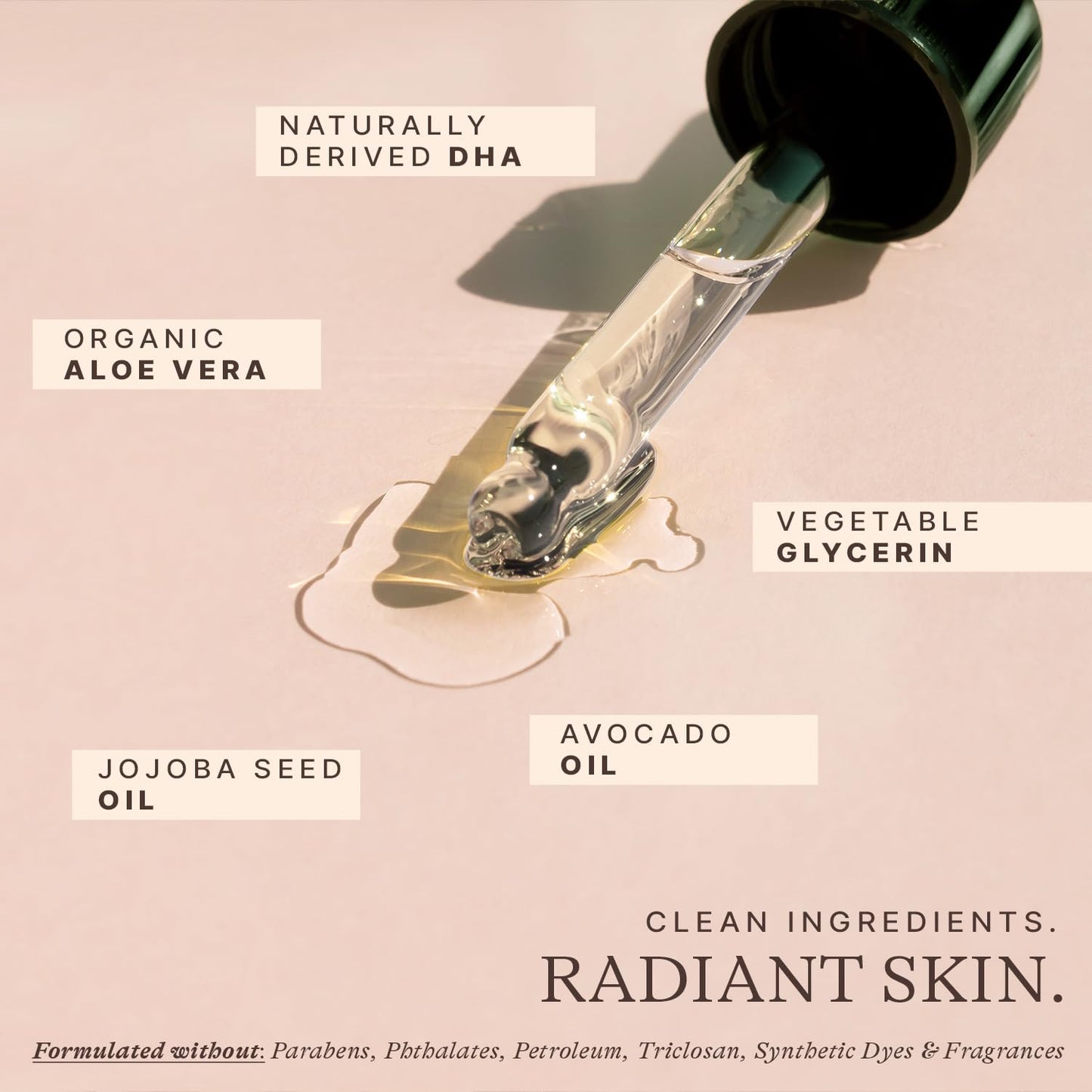 Self Tanning Drops - USA Made with Natural & Organic Ingredients, Medium Face Tanning Drops to Add to Lotion, Moisturizing Bronzing Tanner for Face & Body, Toxin Free Tanner for Fake Tan