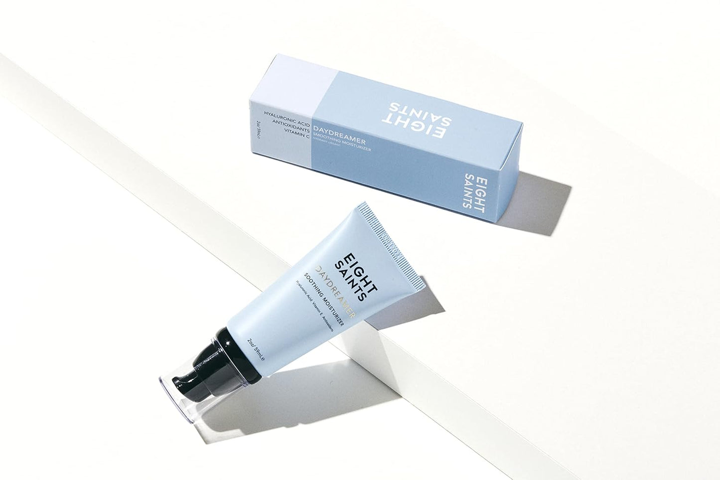 Eight Saints Daydreamer Soothing Anti Aging Face Moisturizer, Natural & Organic Fast Absorbing Oil Free Face Lotion With Hyaluronic Acid & Vitamin E, Hydrating Daily Facial Moisturizer, 2 Ounces