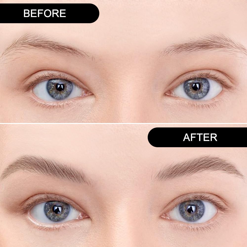 Taupe Brown Eyebrow Powder Kit for Women, Light Medium Gray Eye Brow Palette with Brush, Color Filler Get Full Defined Natural Brows, Matte Contour sombra para cejas, Long-Lasting Waterproof