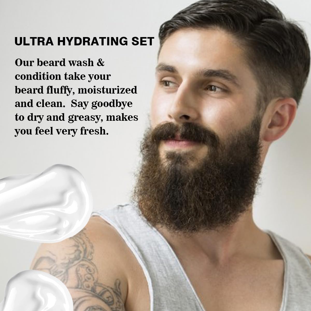 CNNY Beard Wash and Beard Conditioner for Men with Natural Ingredients, Softens and Strengthens, Shampoo for Men, Deep Clean for All Beard Types