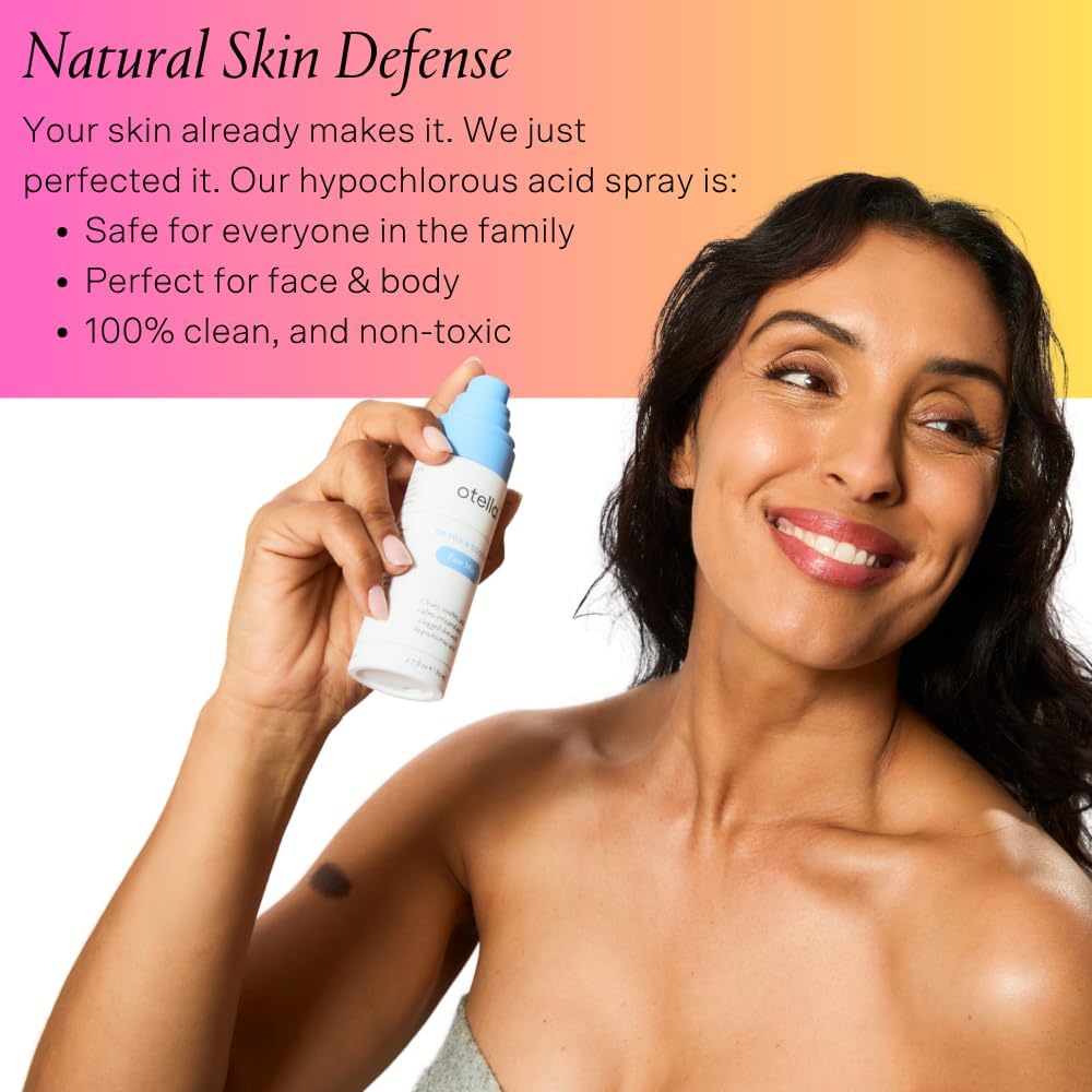 Detox & Soothe Face Mist with Hypochlorous Acid | Reduces Redness & Breakouts | pH Balance & Skin Cleansing for Active Lifestyles | TSA Approved, 2.7 oz | Clean Ingredients