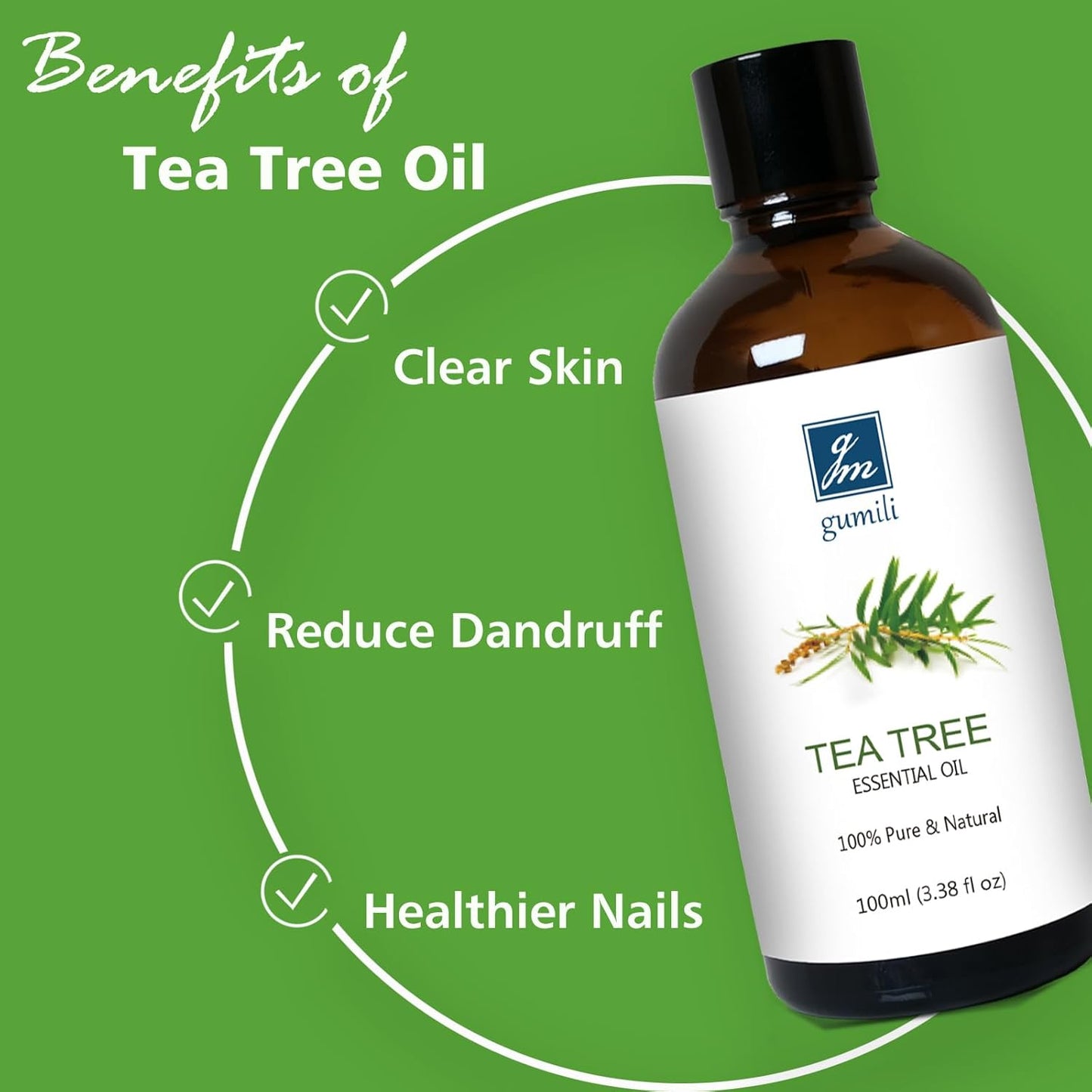 Tea Tree Essential Oil 200ML, Pure Tea Tree Oil for Diffuser Aromatherapy Beauty Care Home Cleansing