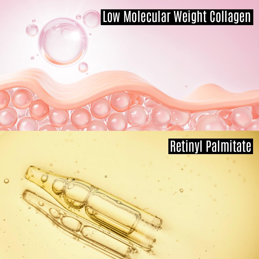 Amino Firming & Lifting Facial Sheet Mask | Amino Acid Complex, Vitamin A, Collagen | Reduces Fine Lines, Improves Elasticity, for All Skin Types (5 Sheets)