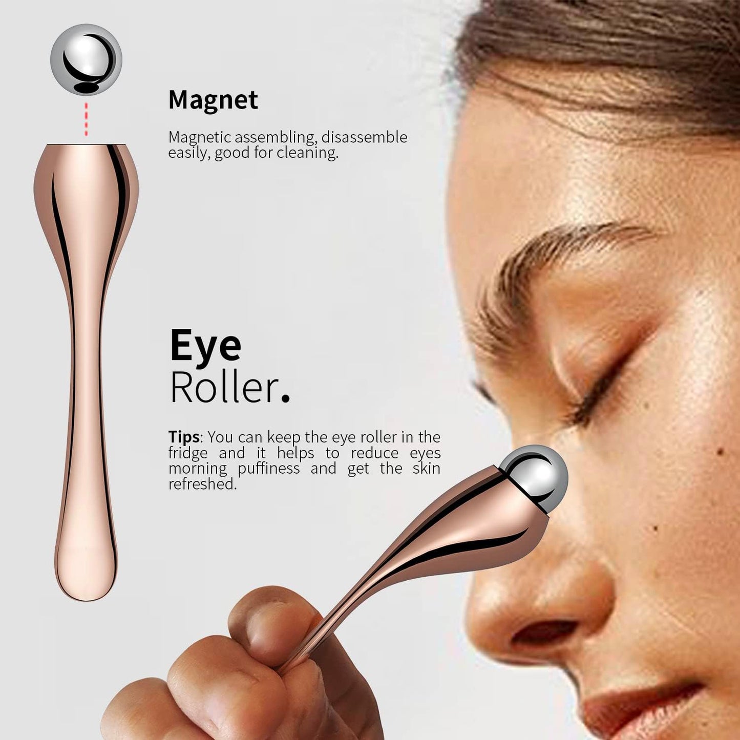 NågraCoola CLIE 2.0 Silicone Face Scrubber, Facial Cleansing Brush, Rechargeable, Waterproof Face Scrub Brush for Deep Cleansing, Exfoliating, Massage, with Eye Roller, for Women and Men - Oat