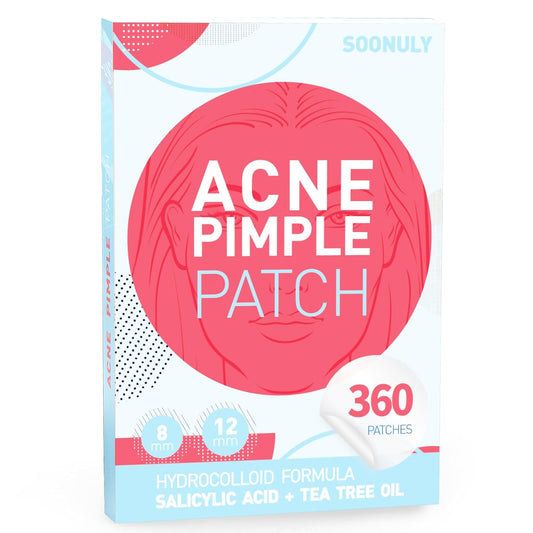 Pimple Patches for Face - 360 Counts Hydrocolloid Acne Patches Salicylic Acid with Tea Tree Oil for Zit Blemish Spot Covers Invisible Hydrocolloid Patches Pimple Acne Stickers
