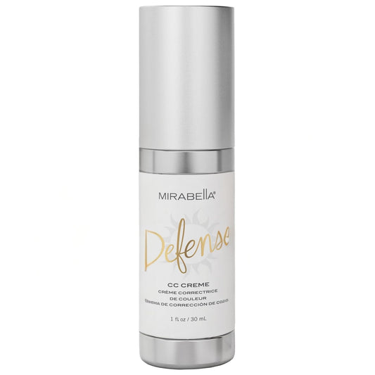 Mirabella Defense CC Creme Full Coverage Foundation with SPF 20, CC Cream Foundation with Sunscreen & Hyaluronic Acid, Oil Control with Salicylic Acid - Fair