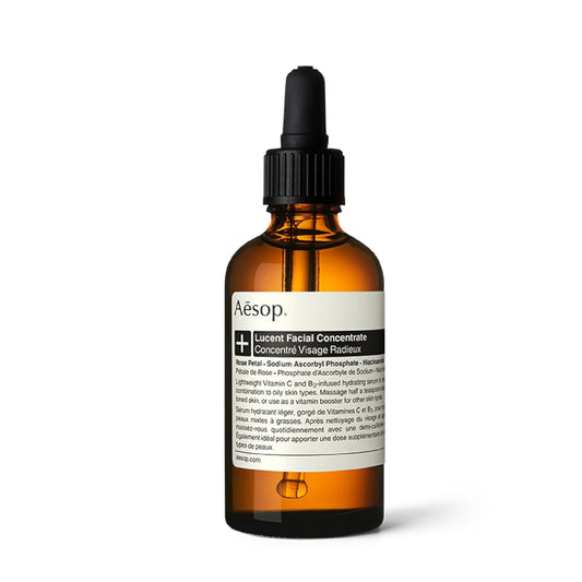 Aesop Lucent Facial Concentrate | Lightweight Vitamin C Facial Serum for Replenished, Hydrated, and Balanced Skin | 2.1 Oz