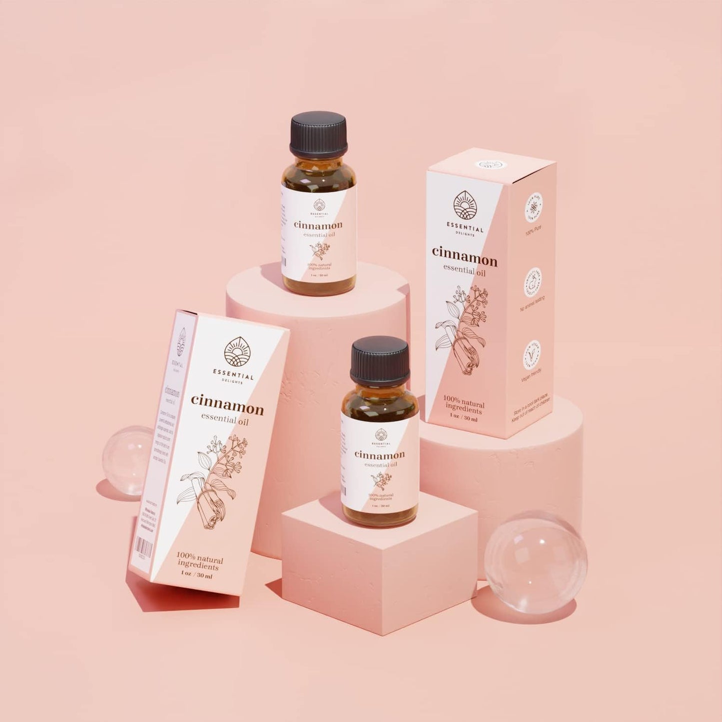 Premium Cinnamon Essential Oil | Warm and Spicy Aroma | Perfect for Candles, Soaps, DIY Projects & Holiday Scents (1 Fl.Oz.)