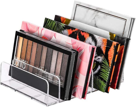 Eyeshadow Makeup Palette Cosmetic Organizer - Waterproof Eyeshadow Organizer for Eye Makeup Palette,Bathroom Countertop,7 Sections (1PCS-Large)