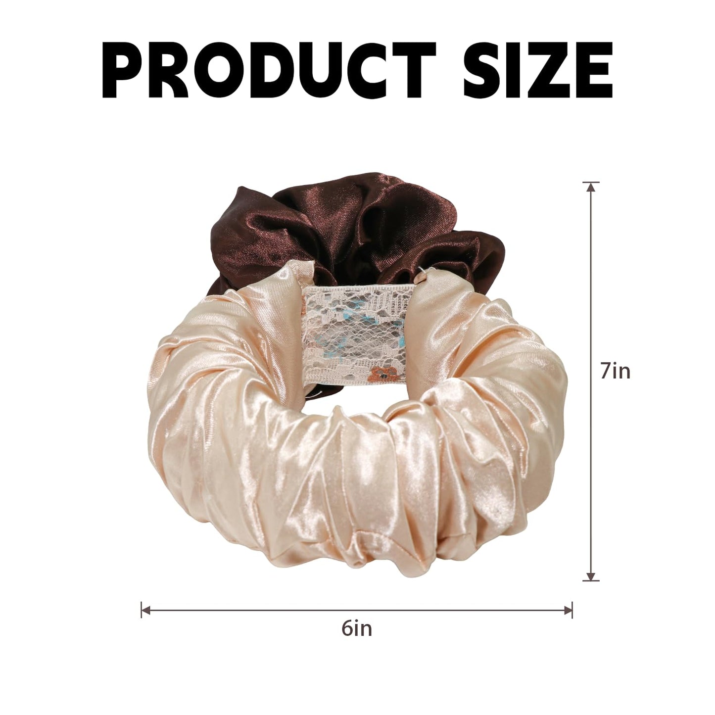 Heatless Hair Curler, Hair Curlers Overnight to Sleep In, Heatless Curling Scrunchie for Women Soft Silk Lazy Rollers Headband for Long Hair Overnight (Black, 1PCS)