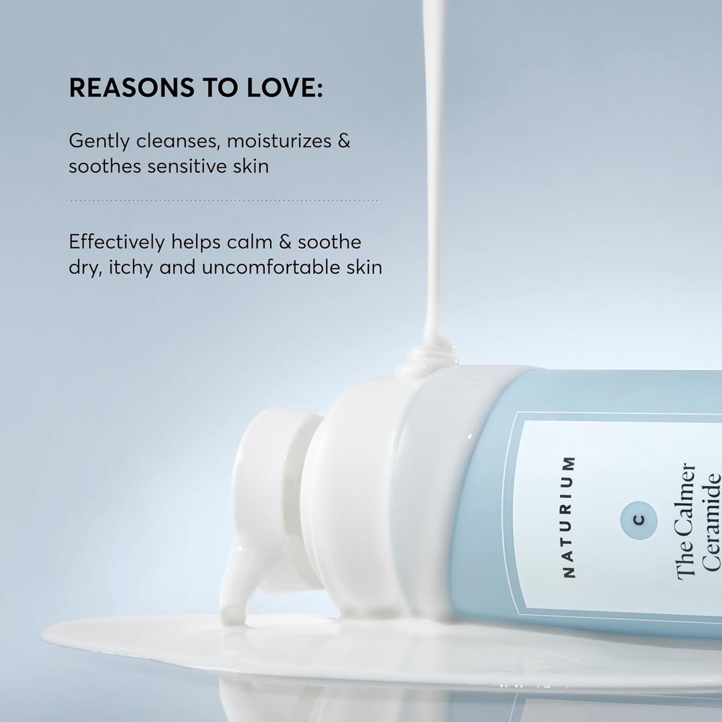 Naturium The Calmer Ceramide Body Wash, Frangrance-Free, Cleansing & Moisturizing for Dry, Sensitive Skin, Dermatologist-Tested, Paraben & Cruelty-Free, 16.9 oz