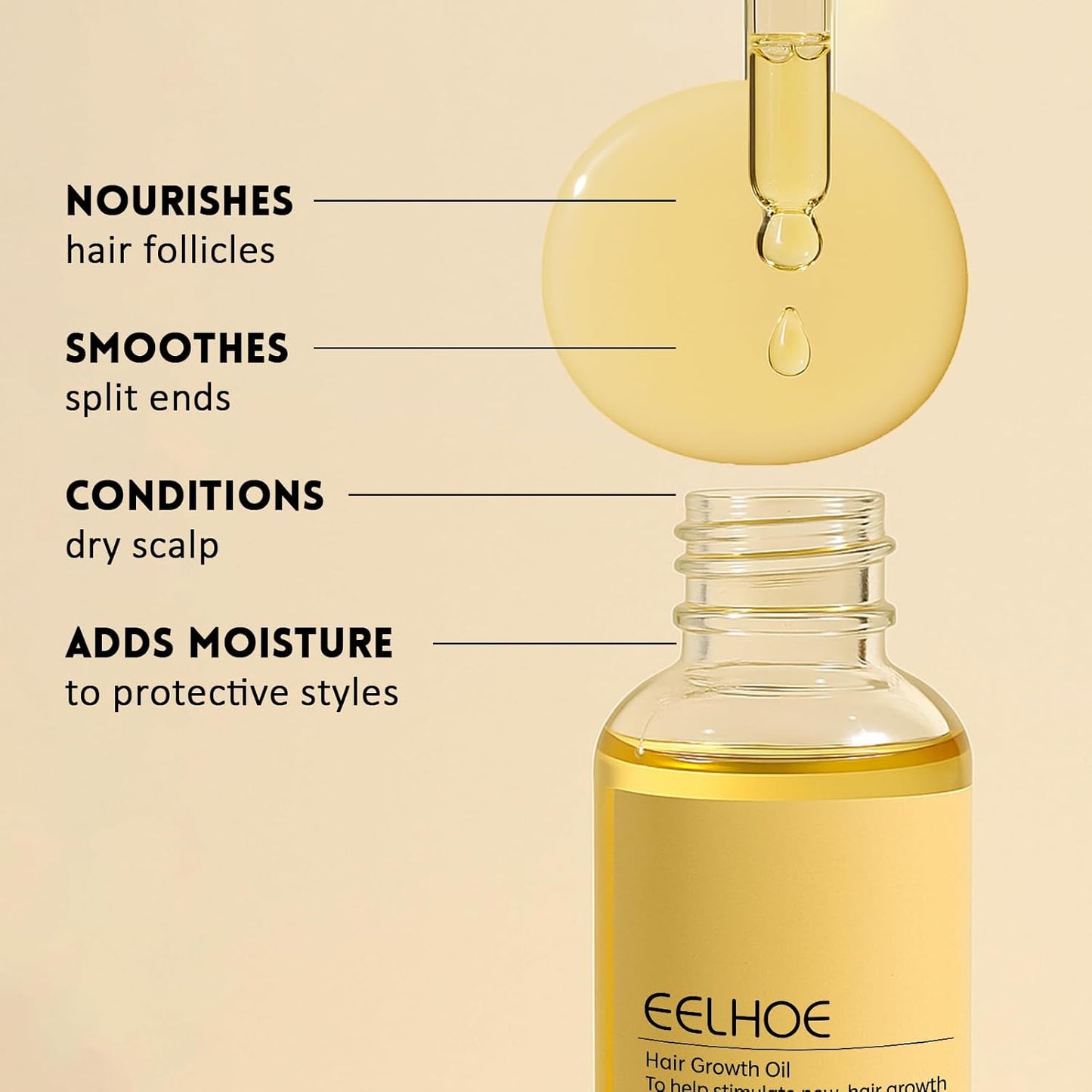 Rosemary Oil for Hair Growth - 100% Organic Pure Natural Rosemary Hair Oil for Dry, Damaged, Thin Hair, Split Ends & Dry Scalp Care for Hair Strengthening, Thickening & Growing, 2 Fl Oz