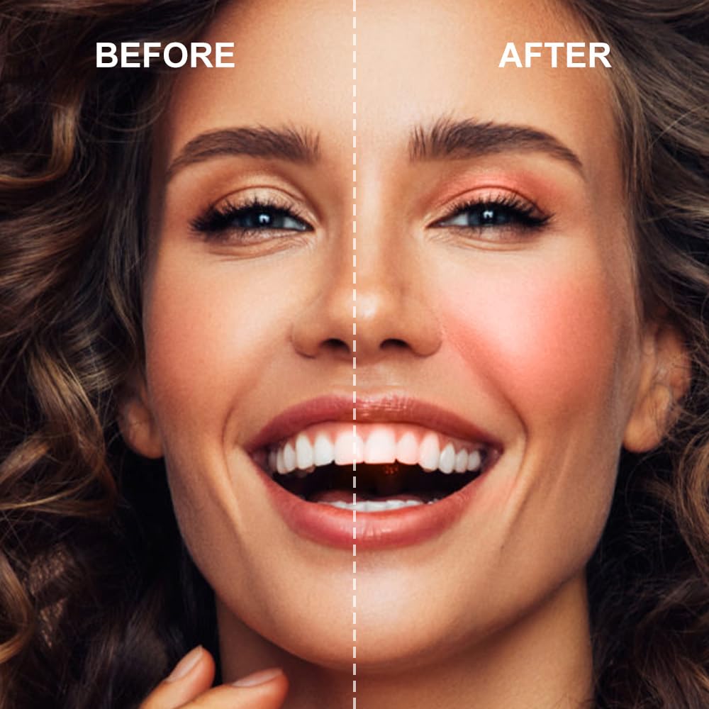 Multi-Use Waterproof Makeup Cream Blush Stick with Brush, Unidollss 3-in-1 Buildable Blush Stick for Cheeks, Eyes, and Lips, All day wear, Easy Application (06 BONFIRE)