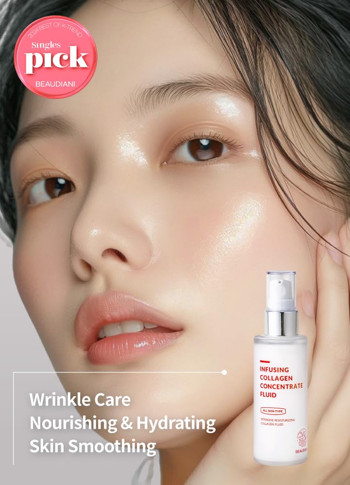 Infusing collagen concentrate fluid (1.69 fl. oz), firming lotion, collagen intensive care, anti-wrinkle, daily skincare, skin tightening, face moisturizer, nourishing, hydrating