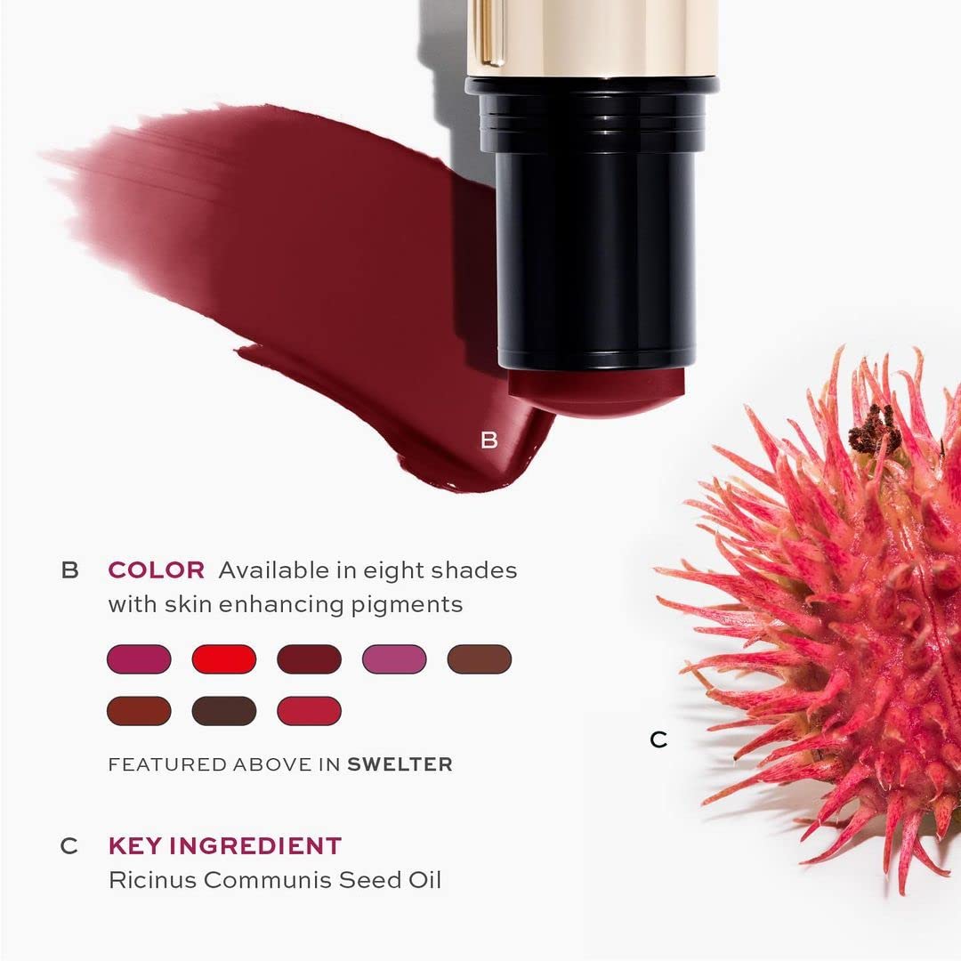 MAKE Beauty Heat Stroke Cream Blush Stick for Cheeks with Natural Hydrating Dewy Finish. Creamy Gel Blush Balm - Shade Inflamed, Coral Orange Cheek Tint