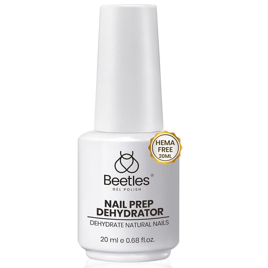 Beetles 20ml Nail Dehydrator : Professional Nail Prep Acid-Free & Hema-Free Dehydrate Bond Primer for Acrylic and Gel Polish