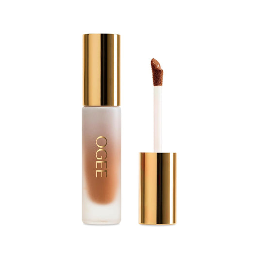 Ogee Complexion Perfecting Under Eye Concealer - Certified Organic Full Coverage Concealer - Buildable Coverage - RAFFIA 9.50C - Medium Deep (Cool Undertones)