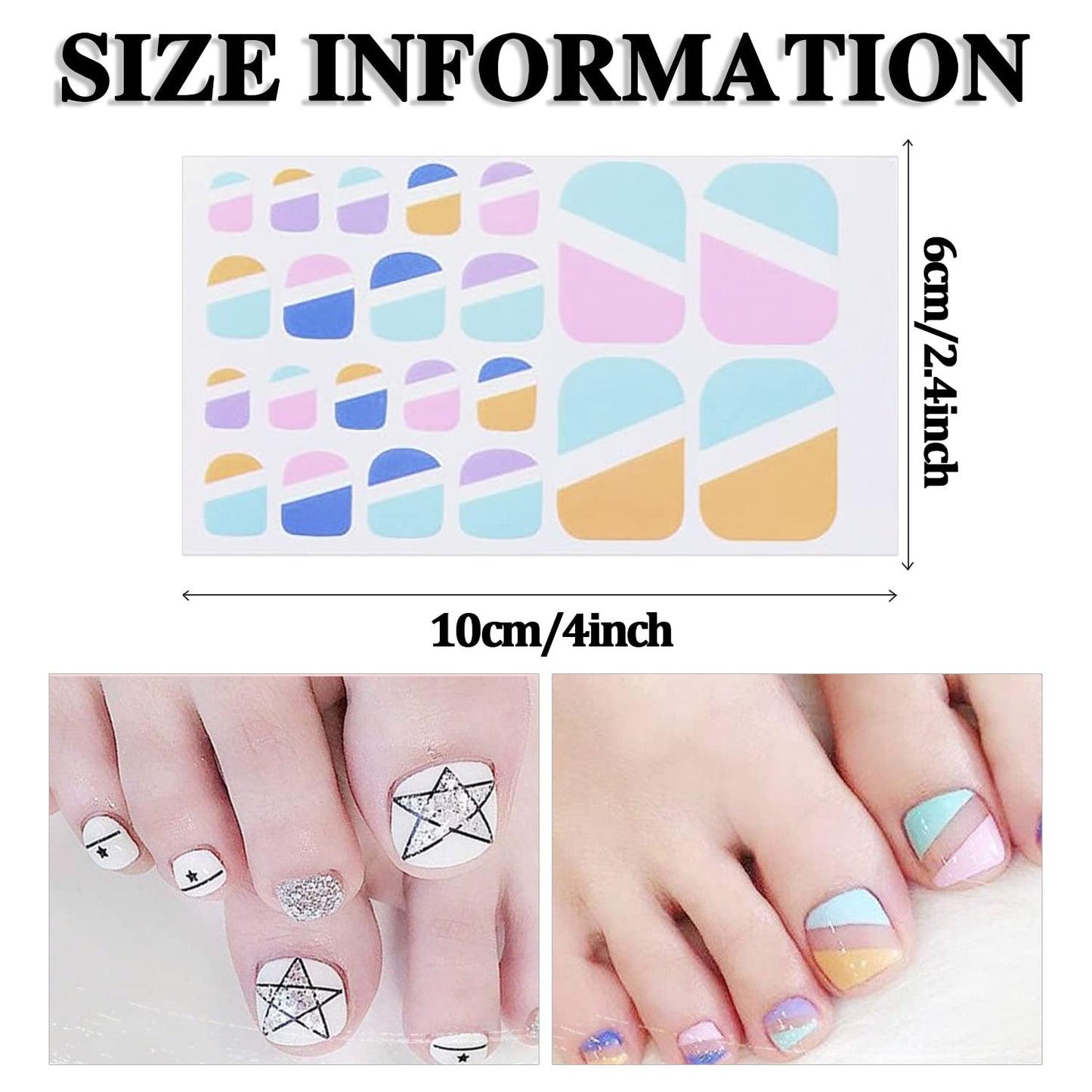 660 Pieces 30 Sheets Toes Nail Polish Strips Glitter Gel Nail Stickers Full Nail Wraps Self Adhesive Nail Polish Stickers for Women Girls Nails Art Accessories with File